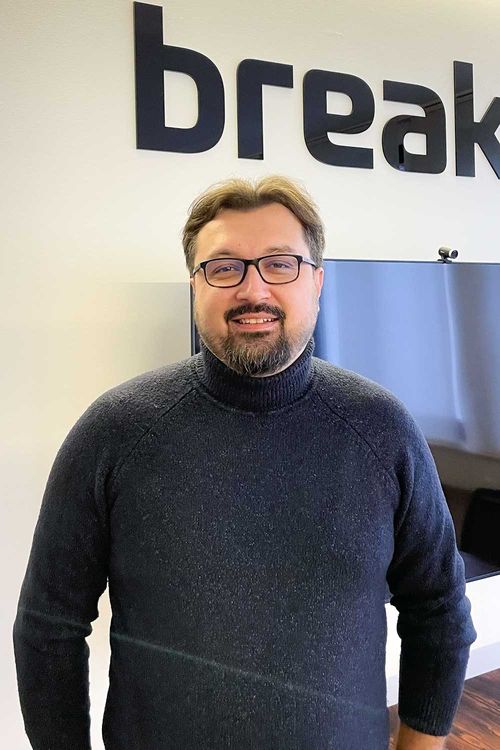 Porträt von Evgheni, Teamlead bei Break Media